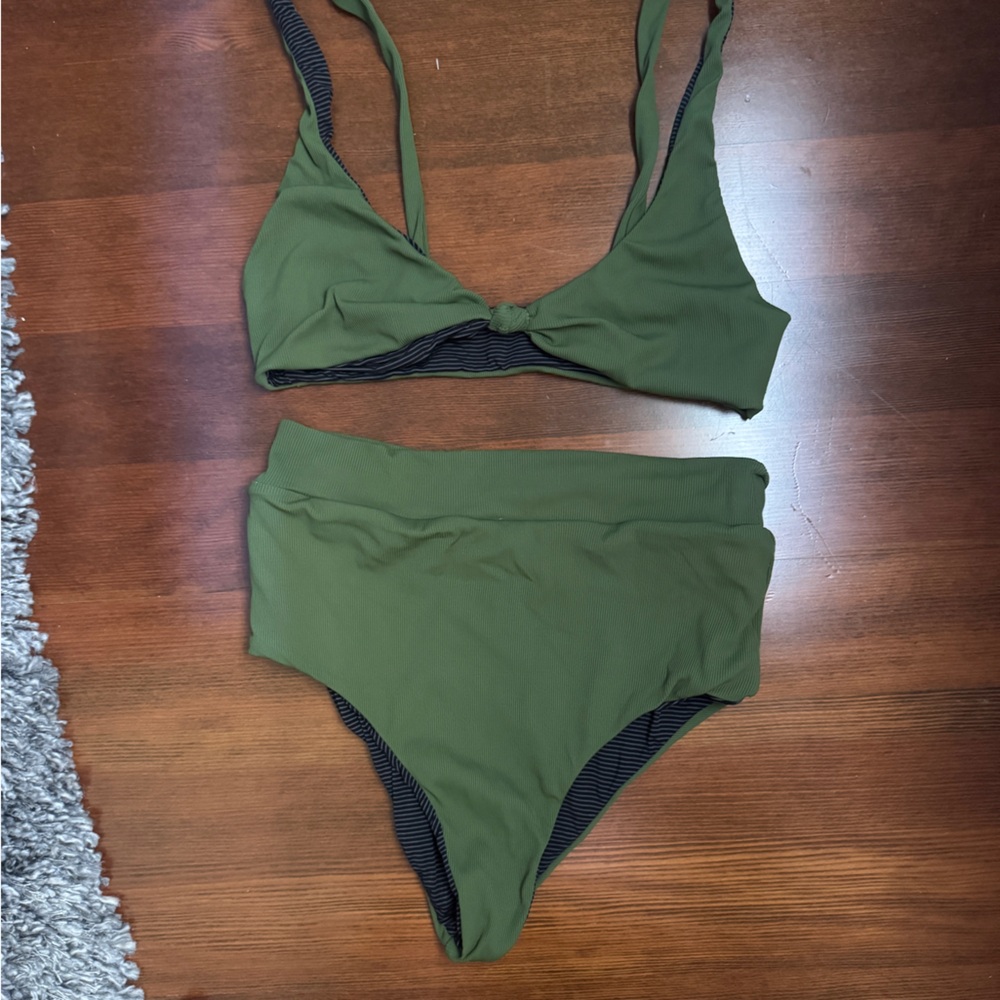 Acacia Swimwear Olive Green Bikini